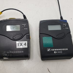 2x Sennheiser bodypack transmitter SK2000XP + SK100 (not working, for parts or repair)