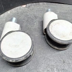 2 x Medical-grade Twin-Wheel Swivel Caster 6in