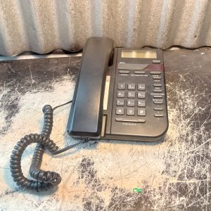 Téléphone maison noir vintage avec cordon pour cinéma, décor...