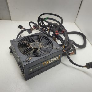 Corsair TX650 - 650W computer power supply - functional, needs cleaning