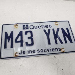 Plaque d'immatriculation de voiture Québec (varié)