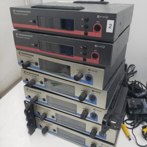 Lot of 7x Sennheiser True Diversity Receiver EW100 G3 and EM500 G3 with antenna and psu