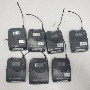Lot of 6x Sennheiser bodypack transmitter SK2000XP - 558-626 MHz (+ 1x SK100)