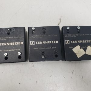 Lot of 3x Sennheiser BEC-500 Holder Bracket Wireless Microphone Receiver Kit Metal Box HTF