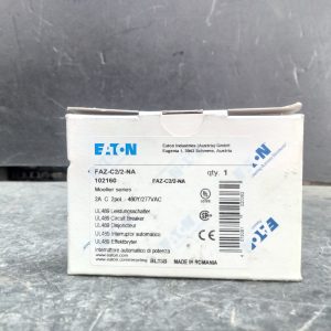 NEW - EATON Circuit Breaker FAZ-C2/2-NA 102160 2A 2pol. - 480Y/277VAC - NEW
