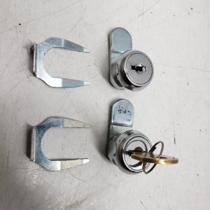 2x Serrures à cylindre - verrou de sécurité - barillet avec 1x clé