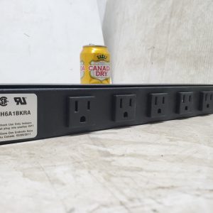 HAMMOND MFG 1582H8A1BK 8-Outlet Strip Rack Mount Surge Protection