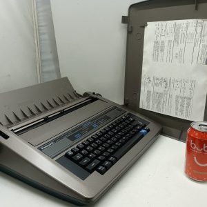Panasonic ELECTRONIC TYPEWRITER MODEL NO. KX-R320  working machine with cover