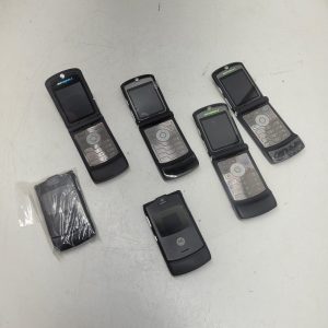 Lot de 6 flip-phones défectueux pour cinéma, décor, etc.