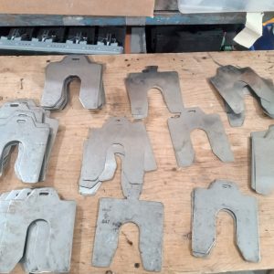Lot of Slotted Shims 5" x 5" (.020" - .050" - 0.075" - 0.100" - 0.125"...)