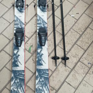 All Mountain 162 cm K2 Public Enemy Skis With Bindings (Used)