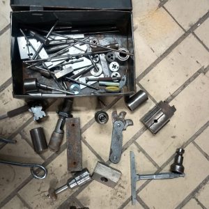 Various tools for milling machine - lathe -metalworking - Lot of rotating, multi-point cutting instruments