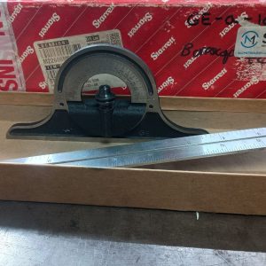 STARRETT NO. 12 COMBINATION PROTRACTOR SQUARE C/W 12" 4R GRAD. RULE -