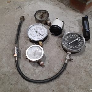 Set of gauges, meters, thermometer for DIY project - not tested