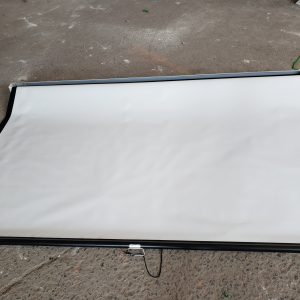Large screen - 9 x 5 ft spring-loaded projection screen