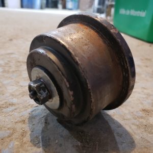 4" Heavy-duty steel wheel for rail (sliding door, etc.)