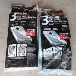 4 x sacs filtrants jetables Shop-Vac 905-34 conçus pour l'aspiration à sec