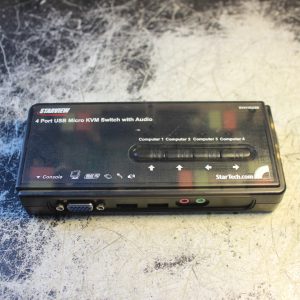 STARTECH.COM SV411KUSB 4 Port USB Micro KVM Switch with Audio (Unit Only)