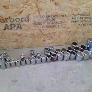 Lot of Proto Professional metric socket 12-point - 19mm to 46mm