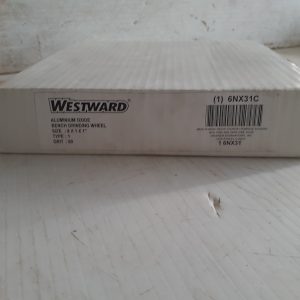 WESTWARD Aluminum Oxide Bench Grinding Wheel # 6XN31C - SIZE: 8"  x 1"  x 1" -  GRIT: 60