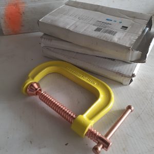 3 x Bessey 4-inch Drop-Forged C-Clamps NEW