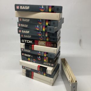 Lot of 15 VHS tapes for project - dubbing