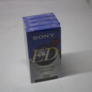 4 VHS Tapes Sony T-120 ED - Brand New -