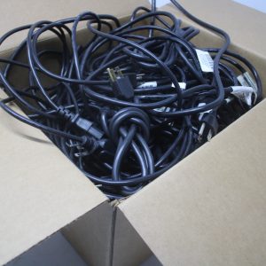 Set of about 40 IEC power cables C13