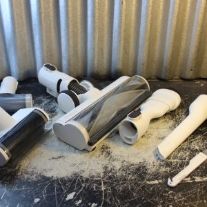 White Tineco Pure One Vacuum Attachments