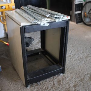 Cabinet rackmount with drawer slides 21-3/4" x 20" x 20-3/4"