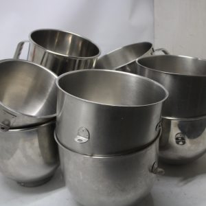 Lot of 10 Mixing Bowls Stainless Steel Different Sizes