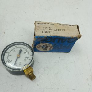 vintage Marshalltown pressure gauge (Model G14420) with a 1/8" NPT male tread ( for air compressors, pumps, boilers,regulators,etc
