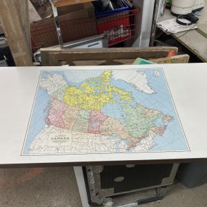 Canada Map for project : table, decoration, desk 48" x 24" x 1.5"