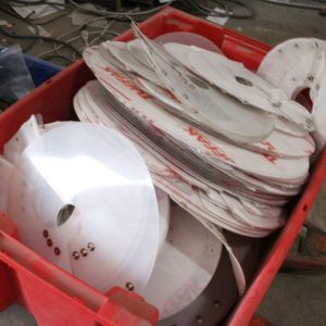 Beaucoup de feuilles de polycarbonate avec une forme ronde
