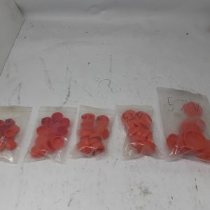 Lot de capuchons en plastique de la société Alliance Plastics, modèles #, 23 V - 31 V - 42 V - 53 V - 57 V
