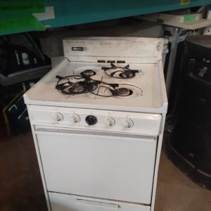 Cuisinière à gaz - Four brun 24" x 24" x 40" de hauteur avec grilles