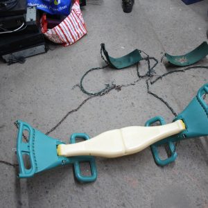 Balançoire tandem + balançoires simples pour enfants (pour patenteux-se)