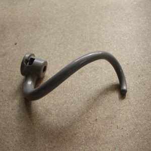 Crochet pétrisseur spiralé en aluminium KitchenAid, revêtement gris