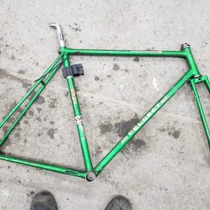 Vintage Peugeot green 23" bicycle frame
