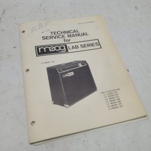 Manuel de service technique pour la série MOOG Lab - manuel vintage