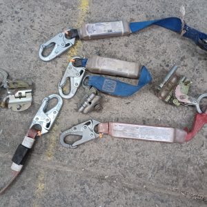 4 x longes amortisseurs avec absorbeurs d'énergie et bloqueur à corde