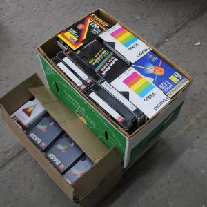 Lot de 3 boîtes de VHS pour doublage - projet