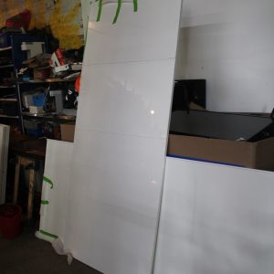 2 portes coulissantes IKEA PAX 229 cm x 100 cm x 2,5 cm avec 3 étagères