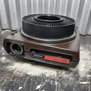 Projecteur de diapositives Vintage Keystone Gravity 1200 - Sans câble d'alimentation - Pour cinéma ou théâtre