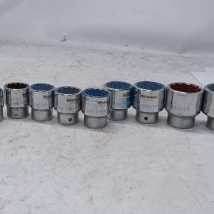 12 x WESTWARD Metric 12-point Chrome Sockets - 3/4" Drive