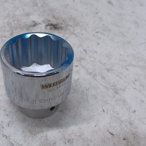 Westward Metric Chrome Socket MS3446 - 46mm - 12-point - 3/4"
