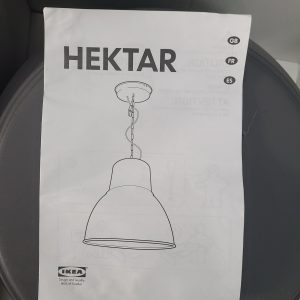 Luminaire HEKTAR IKEA - Boîte ouverte