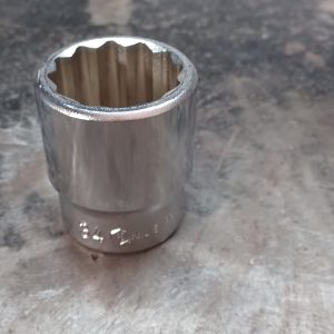 GENIUS Metric 12-point Chrome Socket 34mm - 3/4" Drive