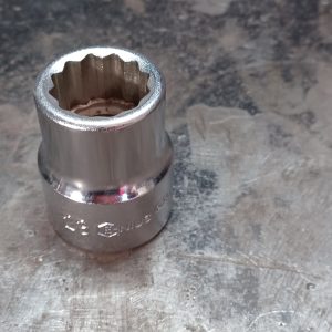 GENIUS Metric 12-point Chrome Socket 23mm - 3/4" Drive