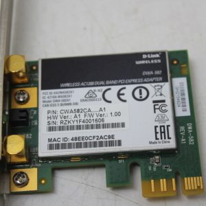 D-Link Wireless DWA-582 Wireless AC1200 Dual Band PCI Express Adapter with antenna